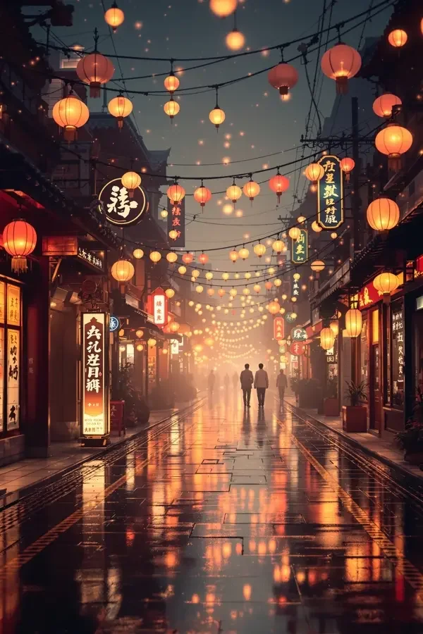 长街灯火